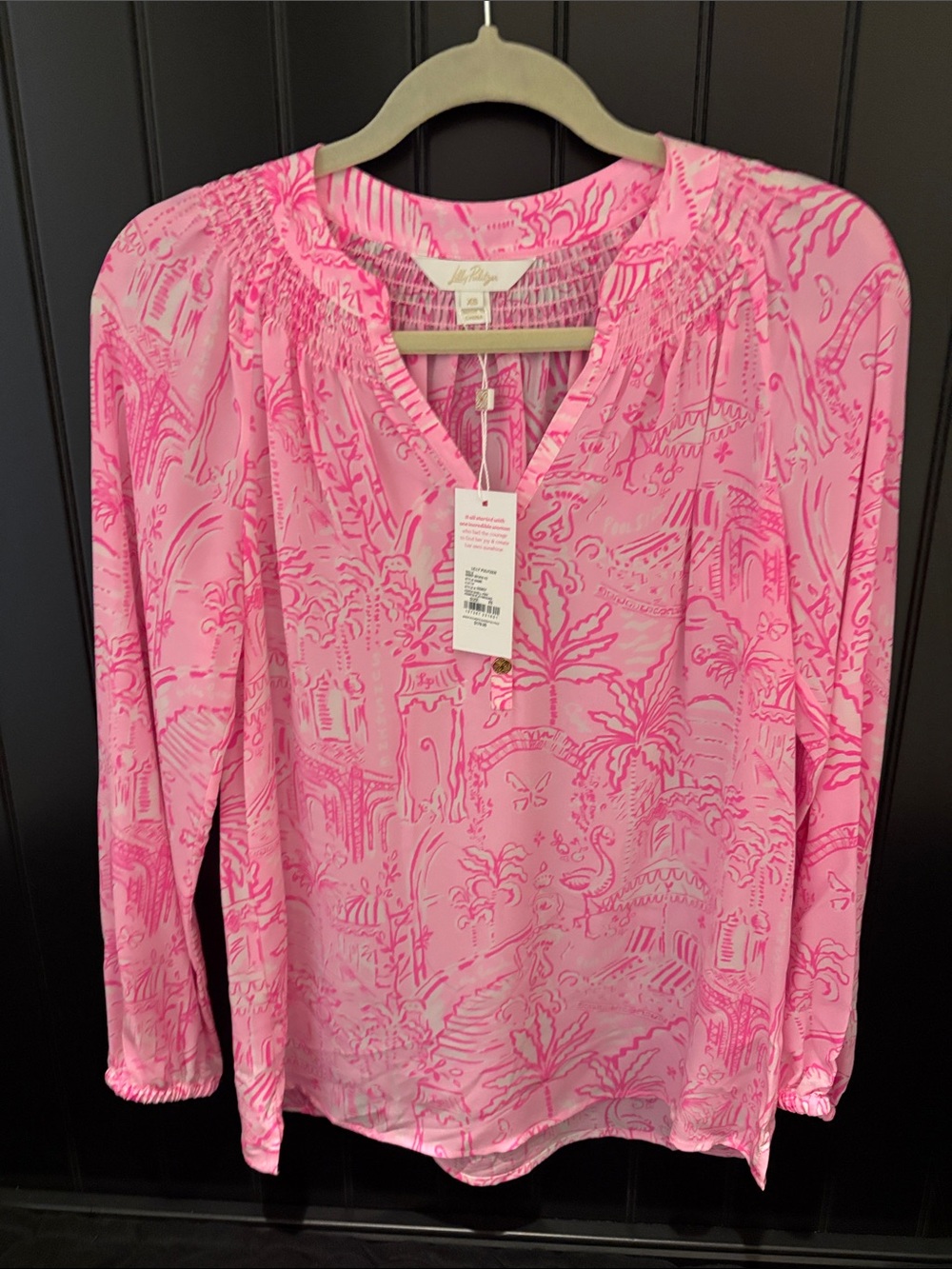 Lilly pulitzer Elsa conch shell pink pennys playground top nwt